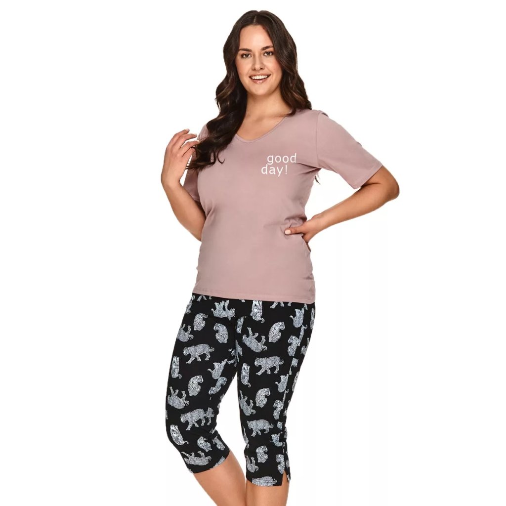 Dámske pyžamo nadmernej veľkosti Yelena Taro (Farba / Veľkosť <img KodProduktu="04269622H"> ružová (pink) / XXL)