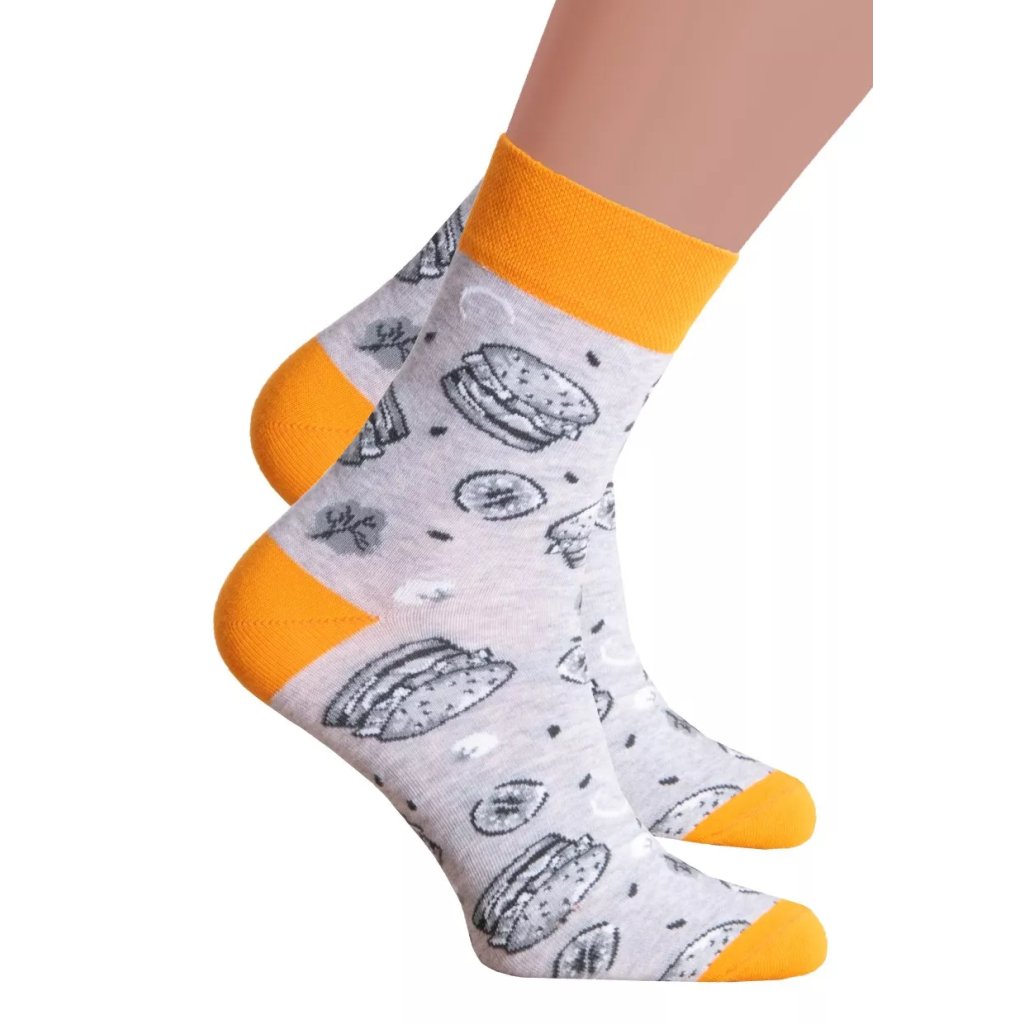 Chlapčenské klasické ponožky 060/256 Steven (Farba / Veľkosť <img KodProduktu="18060256H"> svetlý melír / 38/40)
