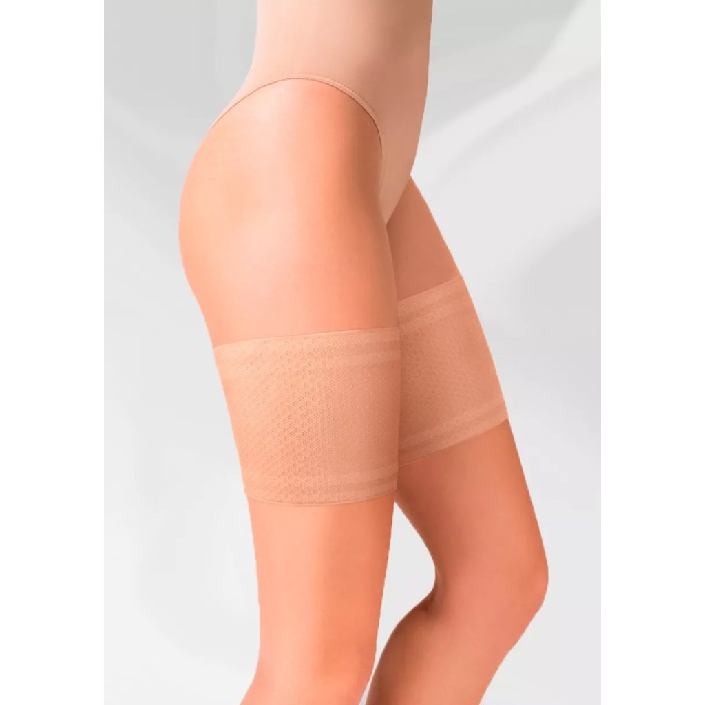 Dámsky hladký samodržiaci stehenný pás Thigh 511 GABRIELLA (Farba / Veľkosť <img KodProduktu="310511H"> beige (j.bez) / XS/S)