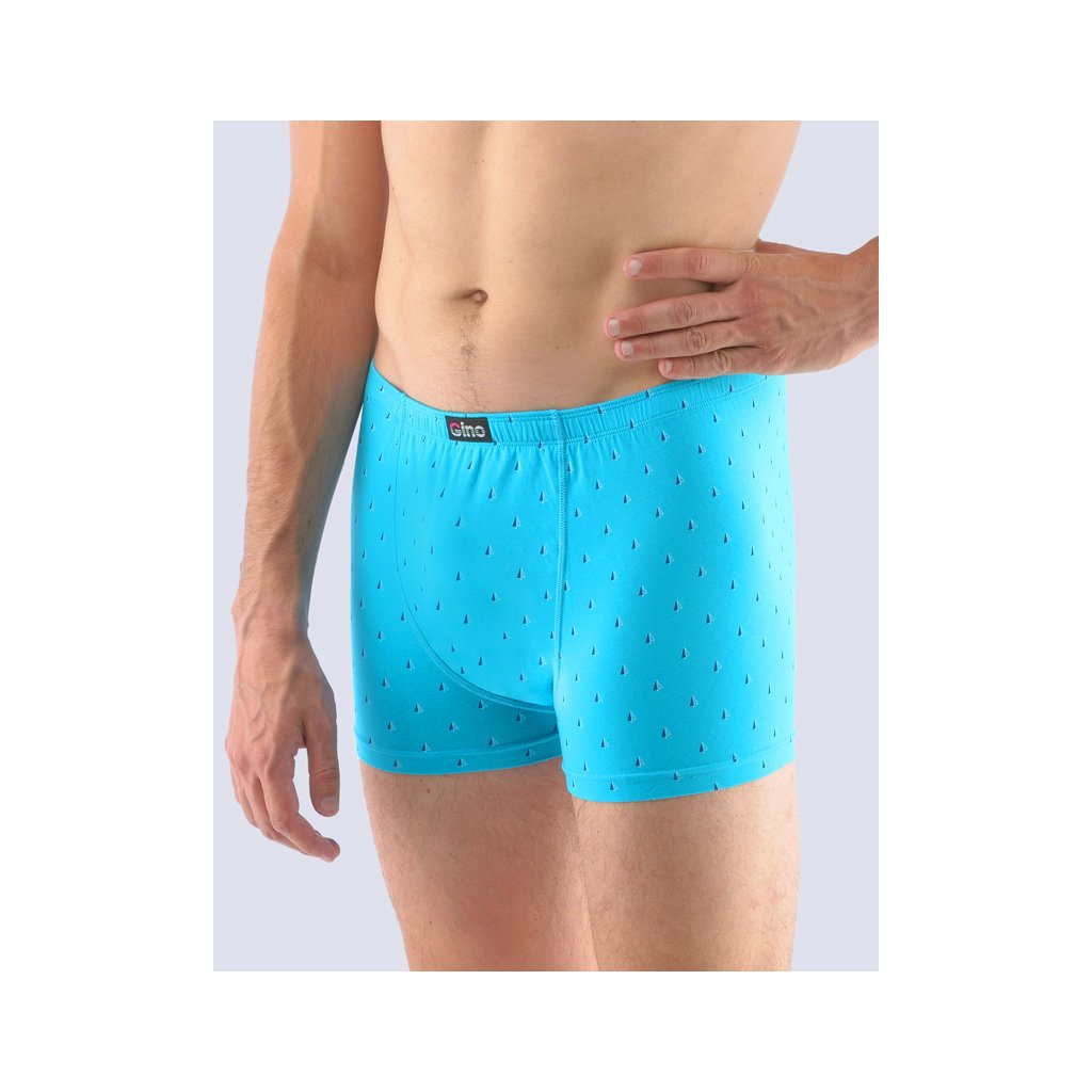 Boxerky s kratšou nohavičkou (Farba / Veľkosť <img KodProduktu="73108P"> tyrkysová, sladké drievko / XL/XXL)