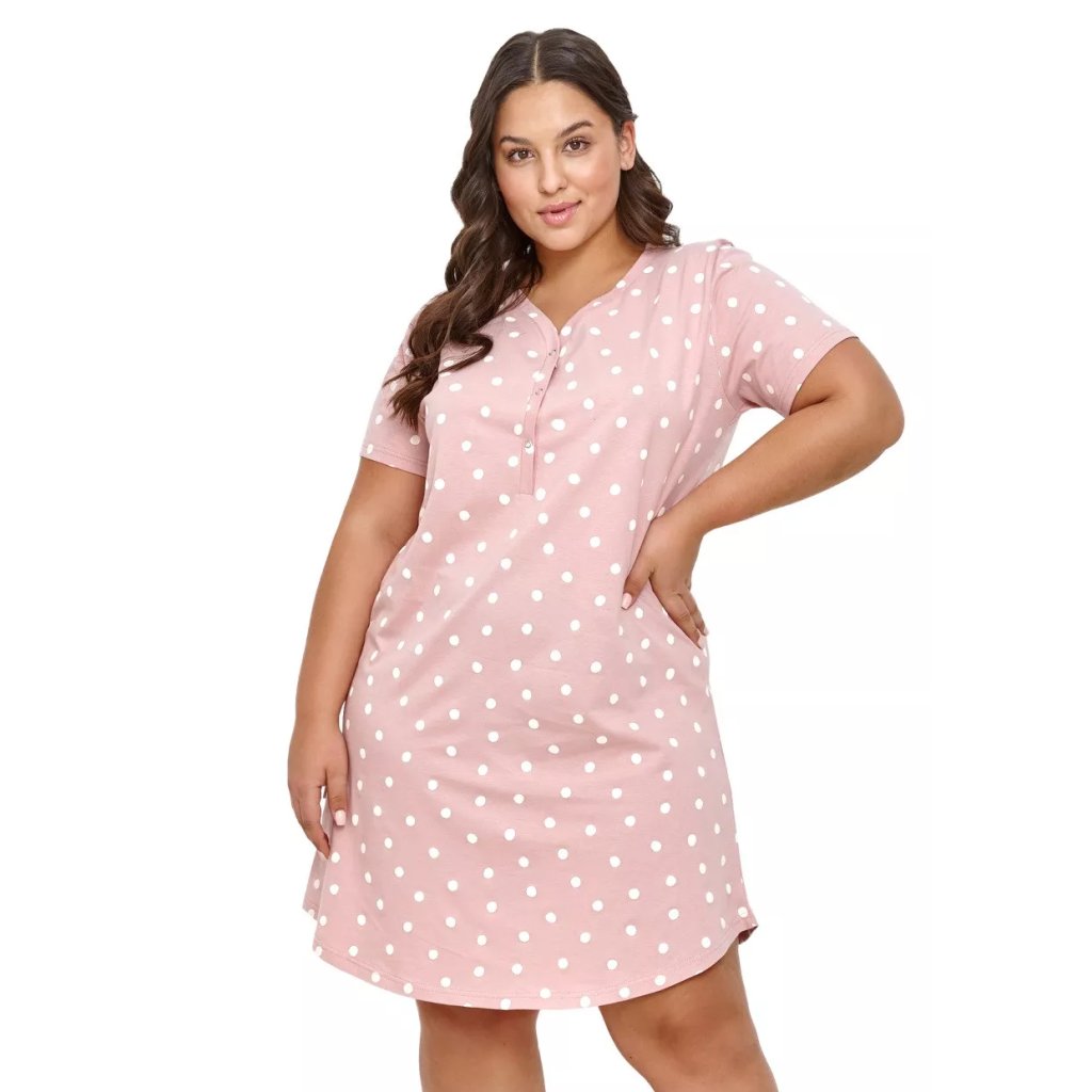 Dámska nočná košeľa nadmernej veľkosti Chloe 2920/31 Taro (Farba / Veľkosť <img KodProduktu="04292031H"> ružová (pink) / XXL)