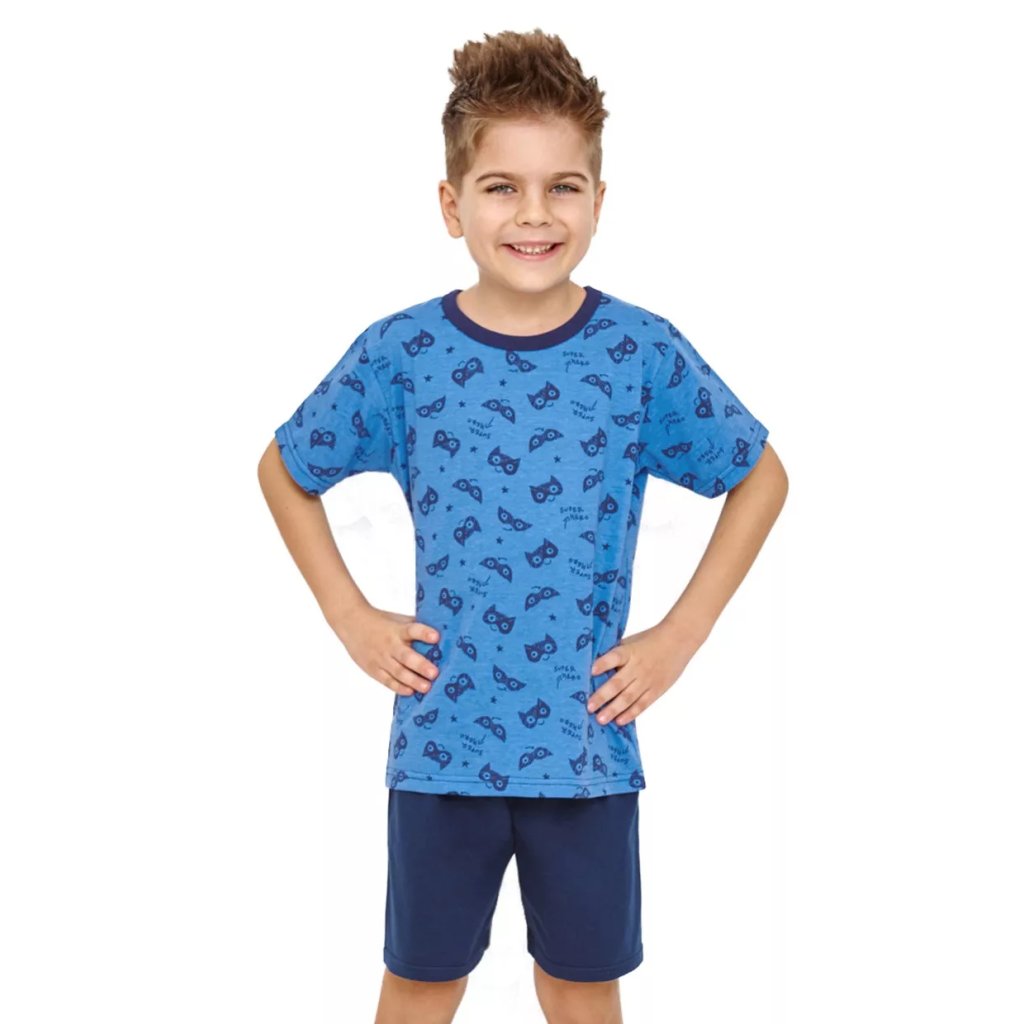 Chlapčenské vzorované pyžamo William 2945/2946/32 Taro (Farba / Veľkosť <img KodProduktu="04294532H"> modrá / 86)