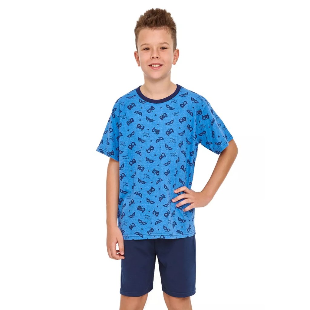 Chlapčenské vzorované pyžamo William 2951/32 Taro (Farba / Veľkosť <img KodProduktu="04295132H"> modrá / 158)