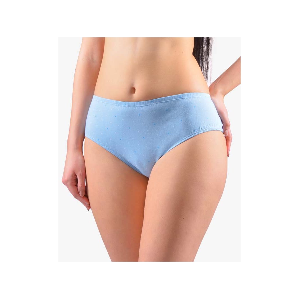 Nohavičky klasické vo väčších veľkostiach 11082P (Farba / Veľkosť <img KodProduktu="11082P"> nezábudkové, biela / 3XL/4XL)