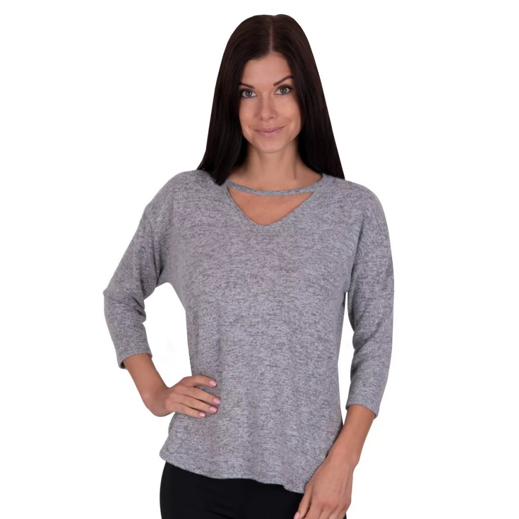 Dámska blúzka Stella H1 HTX01406 Babell (Farba / Veľkosť <img KodProduktu="350014htx06H"> svetlý melír / XS/S)