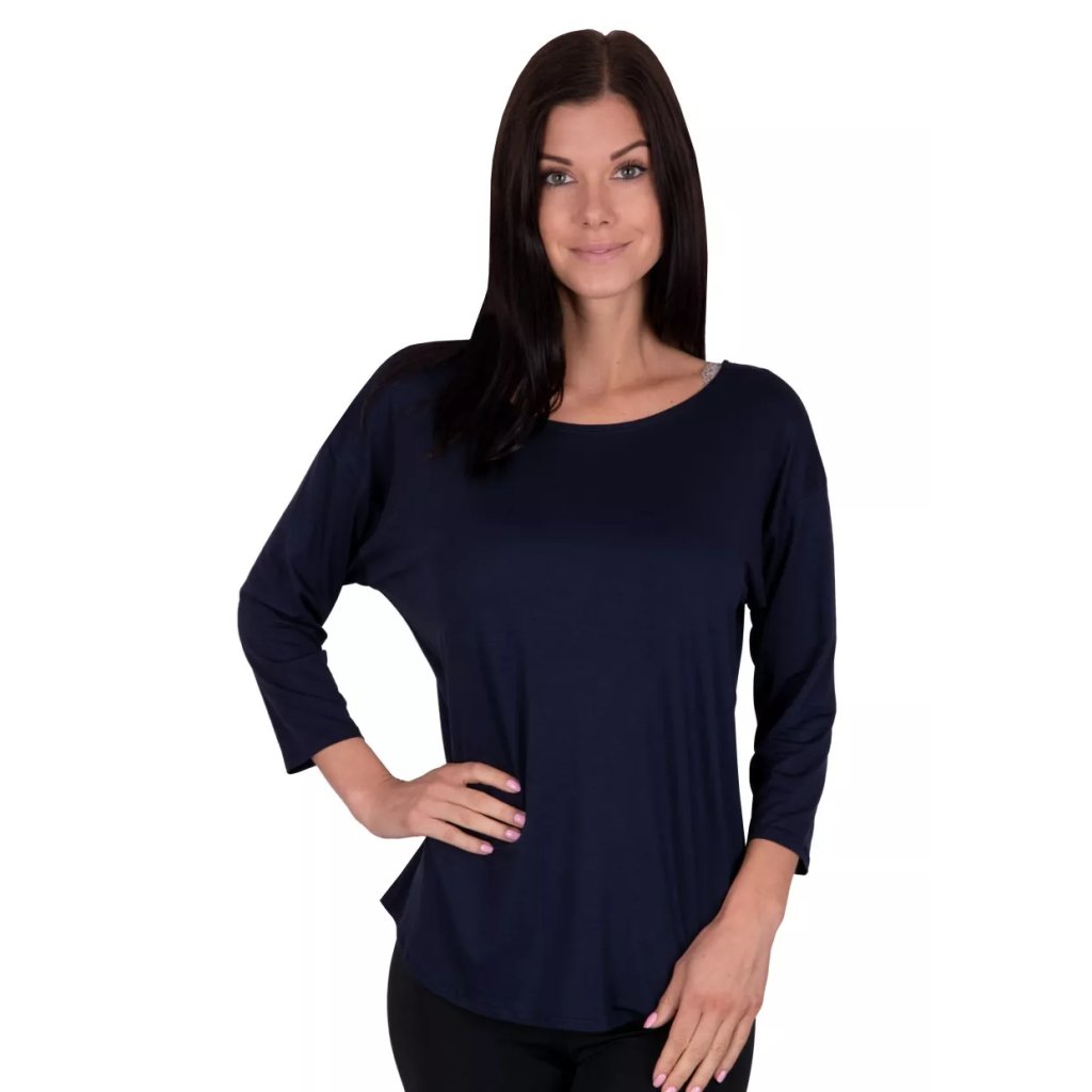 Dámska blúzka Stella H2 HTX01558 Babell (Farba / Veľkosť <img KodProduktu="350015htx58H"> granát (modrá) / XXL/3XL)