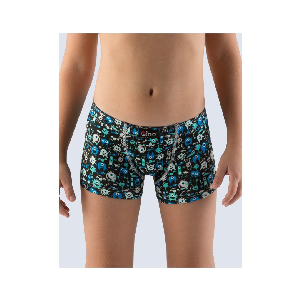 Boxerky dlhší nohavička chlapčenské 23001P (Farba / Veľkosť <img KodProduktu="23001P"> čierna, atlantic / 128/134)