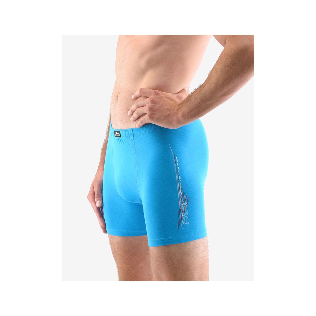 Výhodné balenie 5 kusov - Boxerky s dlhšou nohavičkou 74144P (Farba / Veľkosť <img KodProduktu="74144P"> dunaj, biela / XXL/3XL)