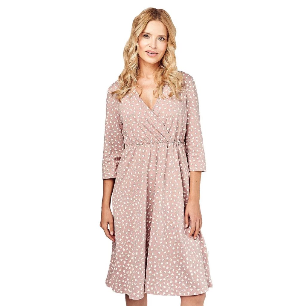 Dámska materská nočná košeľa Maternity 2976 Taro (Farba / Veľkosť <img KodProduktu="042976H"> cappucino / S)
