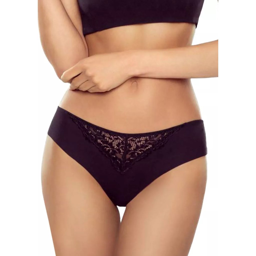Dámske klasické krajkové nohavičky Gigi 5020 LAPINEE (Farba / Veľkosť <img KodProduktu="435020H"> čierna / XS/S)