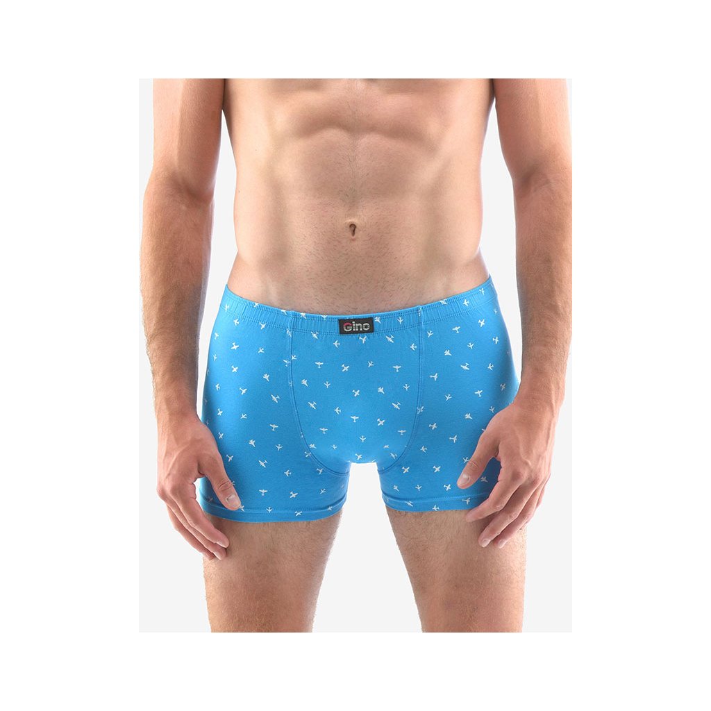 Výhodné balenie 5 kusov - Boxerky s kratšou nohavičkou 73114P (Farba / Veľkosť <img KodProduktu="73114P"> azúrová, biela / XL/XXL)