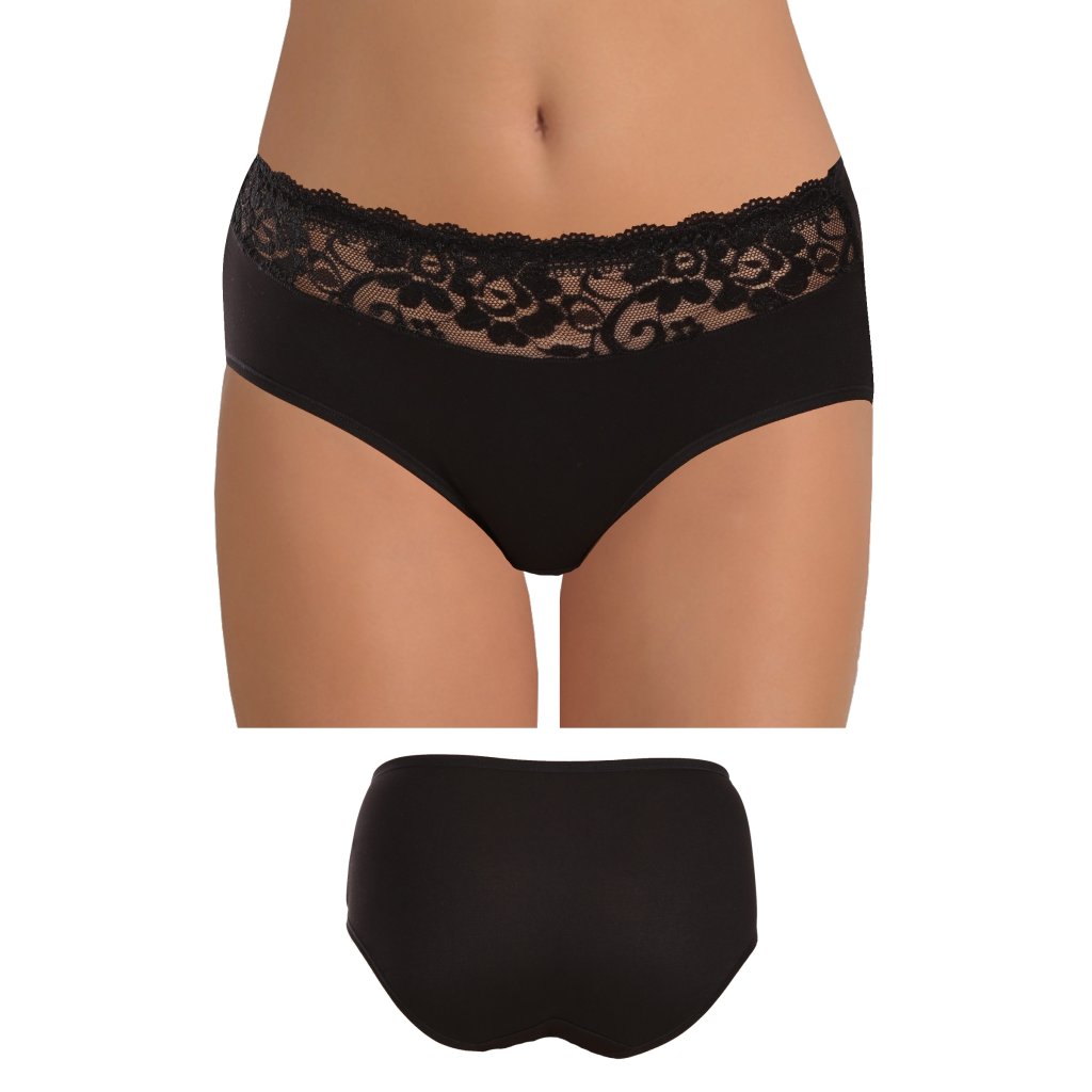 Dámske nohavičky s kvetinovou čipkou 9060 (Farba / Veľkosť <img KodProduktu="9060-Holland"> telová / XL/XXL)