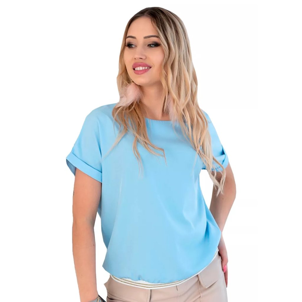 Dámska jednofarebná blúzka 1177 Hajdan (Farba / Veľkosť <img KodProduktu="111177H"> zelená svetlá / XXL/3XL)