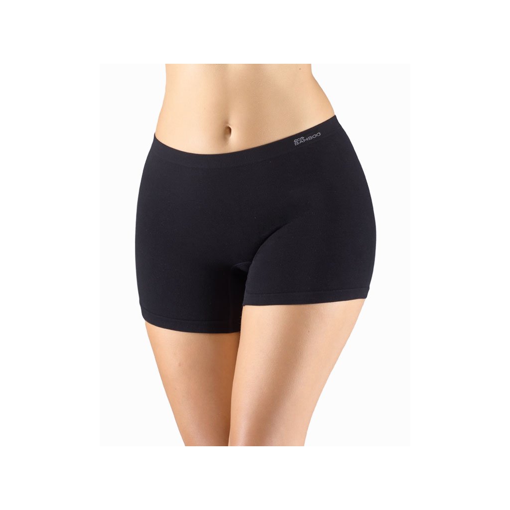 Výhodné balenie 5 kusov - Dámske vyššie bambusové boxerky 03018P (Farba / Veľkosť <img KodProduktu="03018P"> béžová / M/L)