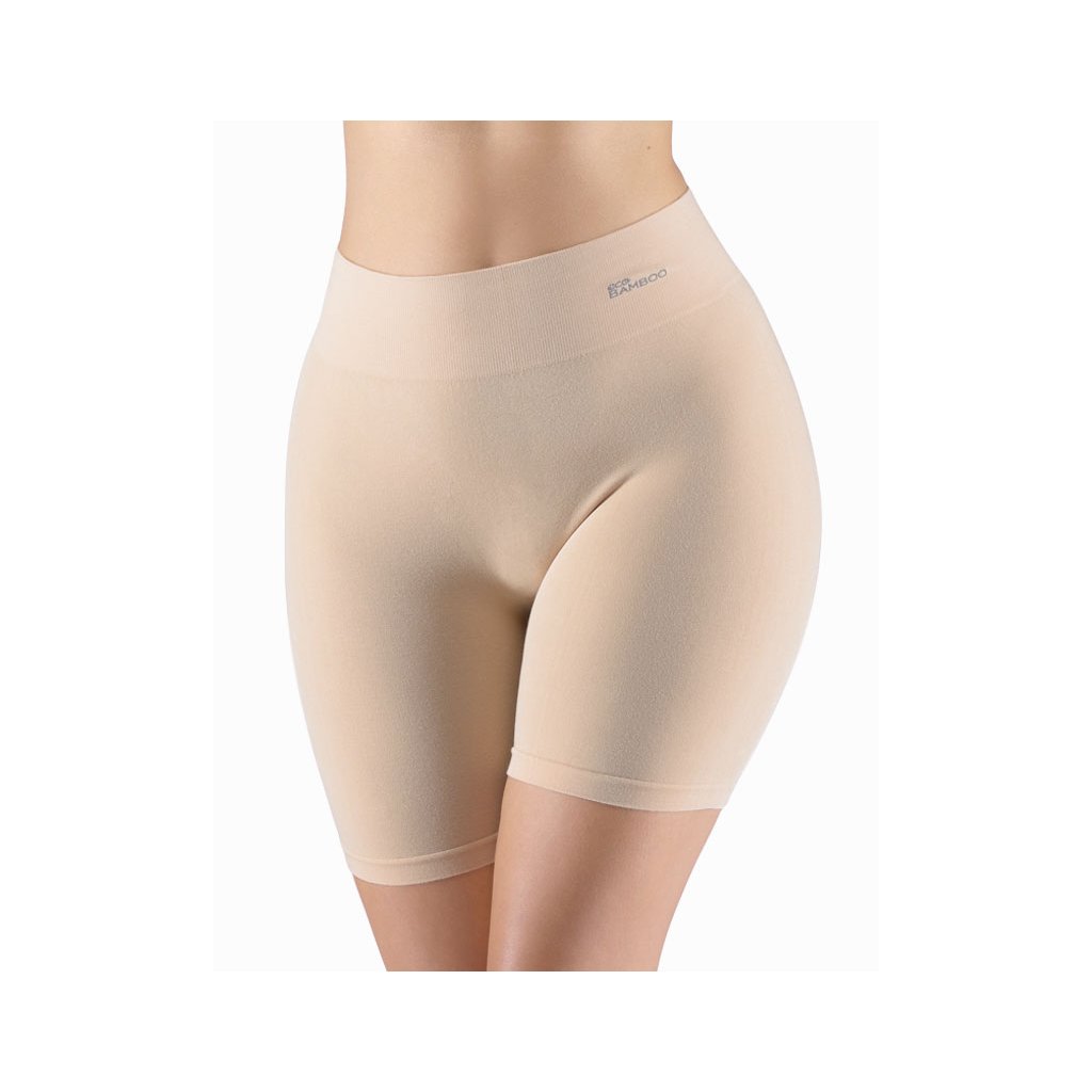 Výhodné balenie 5 kusov - Dámske vyššie bambusové boxerky 03019P (Farba / Veľkosť <img KodProduktu="03019P"> biela / S/M)