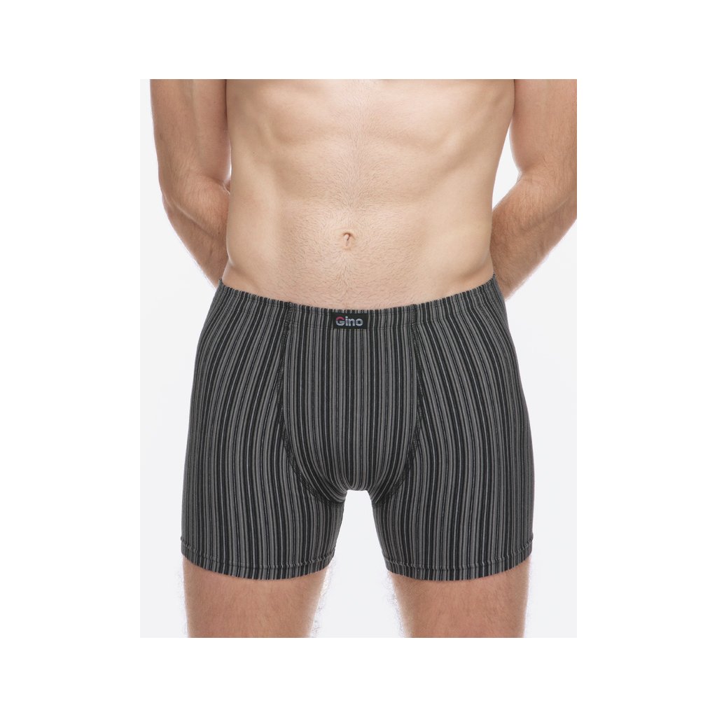 Výhodné balenie 5 kusov - Boxerky dlhšia nohavička (Farba / Veľkosť <img KodProduktu="74183P"> čierna, tm. šedá / M/L)