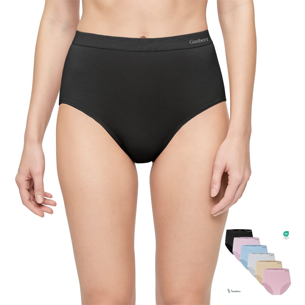 Dámske bambusové nohavičky s vyšším pásom GBTW-3102 (Farba / Veľkosť <img KodProduktu="GBTW-3102"> telová / XXL/3XL)