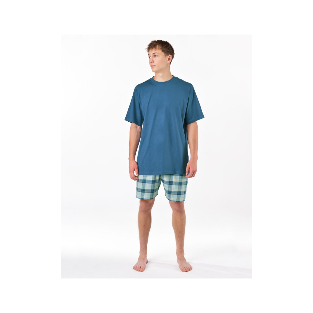 Pyžamo krátke pánske (Farba / Veľkosť <img KodProduktu="79192P"> šedá, sv. šedá / 4XL)