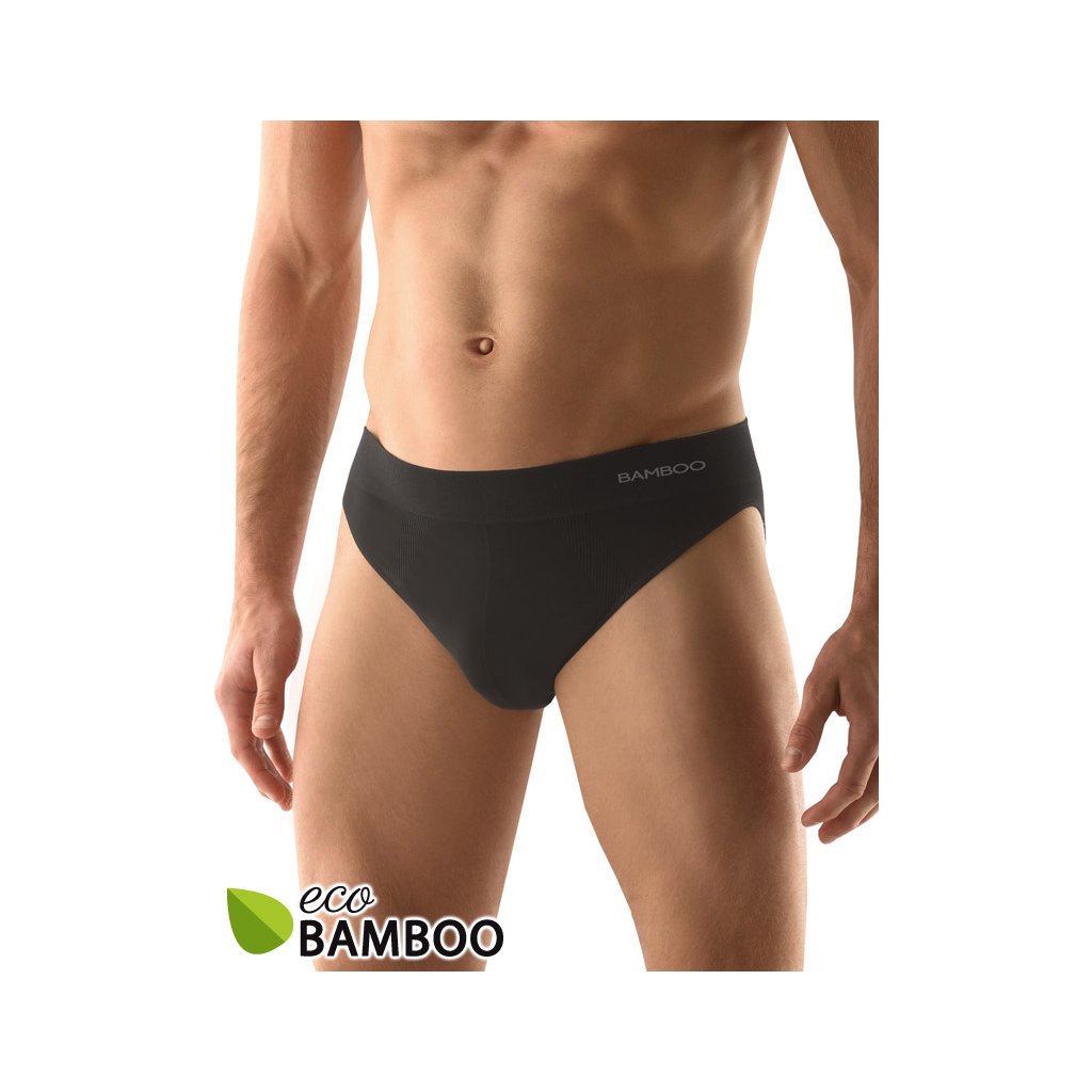 Bambusové pánske slipy s úzkym bokom 50004P (Farba / Veľkosť <img KodProduktu="50004P"> sivá, biela / XL/XXL)