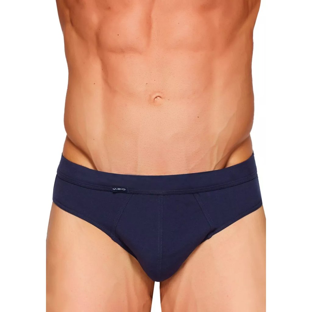 Pánske jednofarebné slipy Amante 66 Fabio (Farba / Veľkosť <img KodProduktu="2101142066H"> modrá tmavá / XL/XXL)