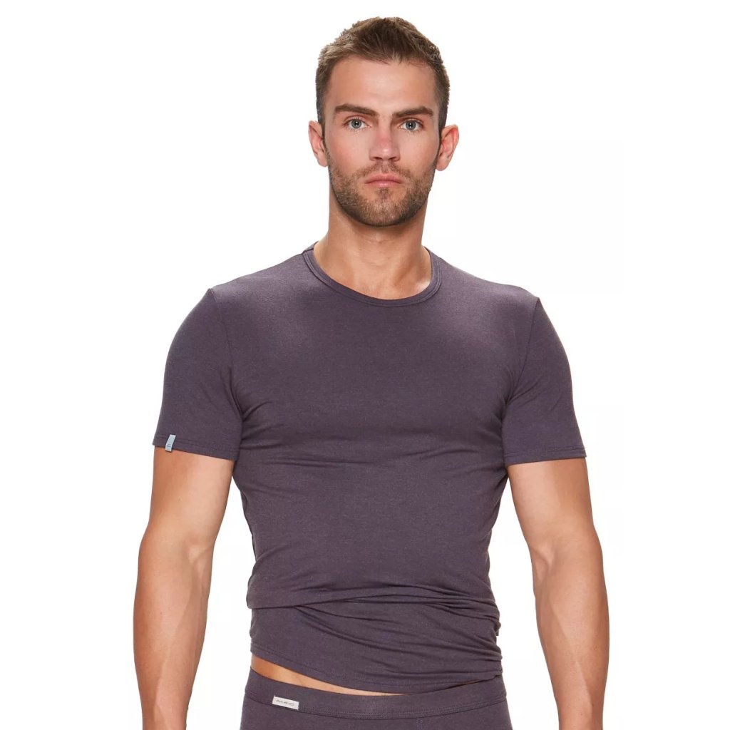 Pánske jednofarebné tričko s krátkym rukávom 113 Fabio (Farba / Veľkosť <img KodProduktu="2101182113H"> modrá melír / XXL/3XL)