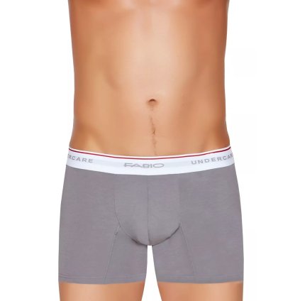 Pánske boxerky Pre A4 so širokou gumou s nápisom Fabio undercar (Farba / Veľkosť <img KodProduktu="2106121a004H"> grey (sivá) / S/M)