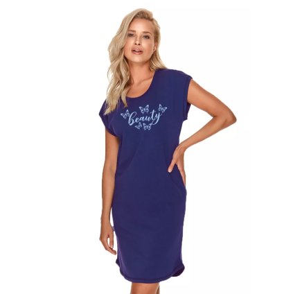 Dámska nočná košeľa Dasza Taro (Farba / Veľkosť <img KodProduktu="04269021H"> granát (modrá) / XL)