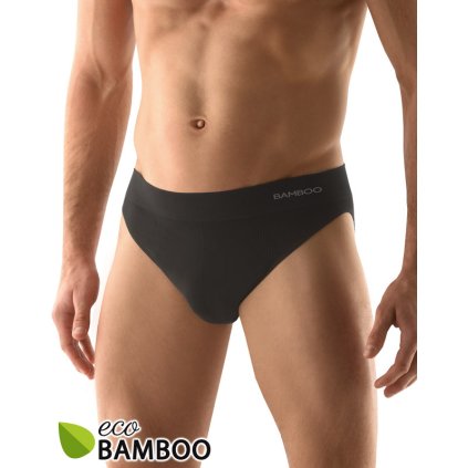 Výhodné balenie 5 kusov - Bambusové pánske slipy s úzkym bokom 50004P (Farba / Veľkosť <img KodProduktu="50004P"> sivá, biela / XL/XXL)