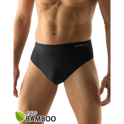 Výhodné balenie 5 kusov - Bambusové pánske slipy s širokým bokom 51004P (Farba / Veľkosť <img KodProduktu="51004P"> biela / XL/XXL)