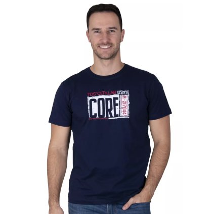 Pánske jednofarebné tričko s krátkym rukávom TDS (Farba / Veľkosť <img KodProduktu="22314H"> granát (modrá) / S/M)