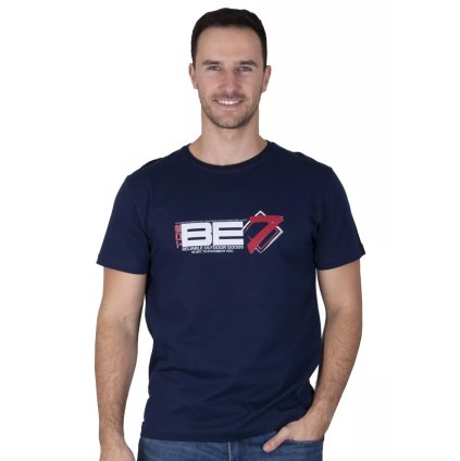 Pánske jednofarebné tričko s krátkym rukávom TDS (Farba / Veľkosť <img KodProduktu="22857H"> modrá / 3XL/4XL)