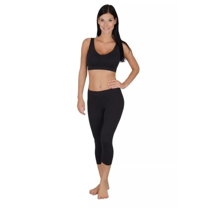 Dámske 3/4 legíny 414 Dzianel model 414 Dzianel (Farba / Veľkosť <img KodProduktu="340414H"> čierna / XXL/3XL)