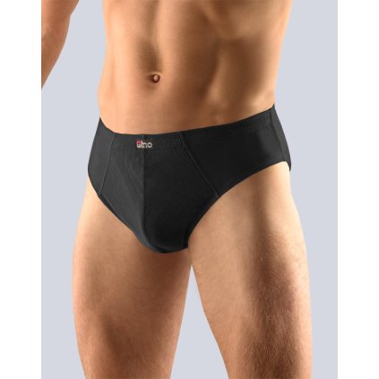 Výhodné balenie 5 kusov - Pánske slipy s rebrovým úpletom 71055P (Farba / Veľkosť <img KodProduktu="71055P"> čierna / XL/XXL)