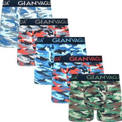 5-PACK Pánskych boxeriek Maskáč GVG-5077