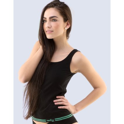 Dámske tielko Bambus 08020P (Farba / Veľkosť <img KodProduktu="08020P"> čerešňová, biela / L/XL)