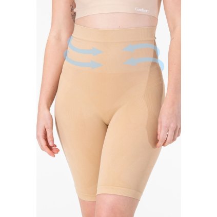 Sťahovacie dámske boxerky s dlhou nohavičkou GBTW-479 (Farba / Veľkosť <img KodProduktu="GBTW-479"> biela / M/L)