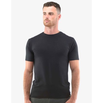 Výhodné balenie 5 kusov - Tričko pánske slim fit s krátkym rukávom 78005P (Farba / Veľkosť <img KodProduktu="78005P"> čierna / XXL)