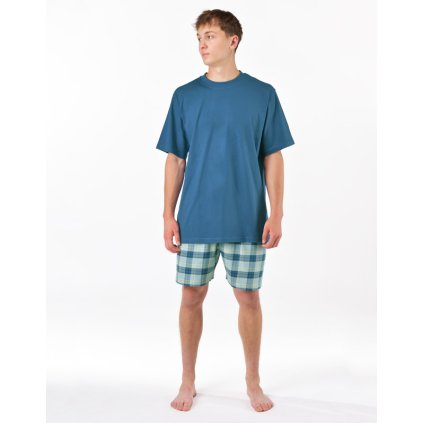 Výhodné balenie 5 kusov - Pyžamo krátke pánske (Farba / Veľkosť <img KodProduktu="79192P"> šedá, sv. šedá / XL)