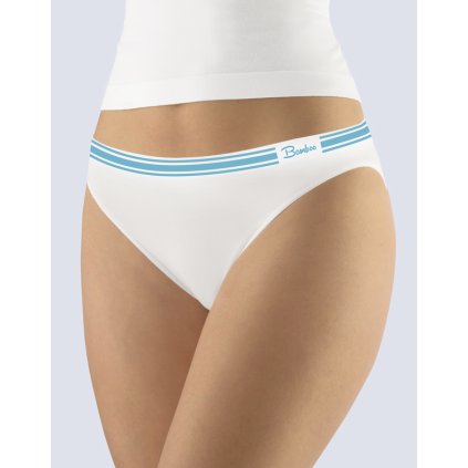 Nohavičky klasické s úzkym bokom 00044P (Farba / Veľkosť <img KodProduktu="00044P"> biela, dunaj / L/XL)