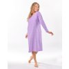 Výhodné balenie 5 kusov - Nočná košeľa dámska s dlhým rukávom. (Farba / Veľkosť <img KodProduktu="19173P"> sacharóza, levandulová / L)