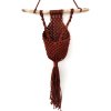 Macramé závěs na kytku Kapsář, 31 x 61 cm