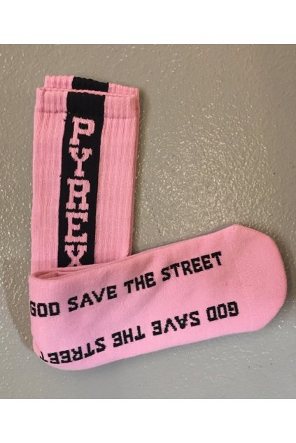 Ponožky celopopsané Pyrex - růžové (Velikost Velikost UNI)
