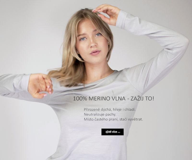 Trika Merino 100% vlna, hřeje a dýchá