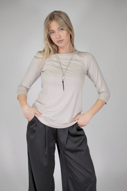 triko bezove damske trictvrtecny rukav sperk icko a