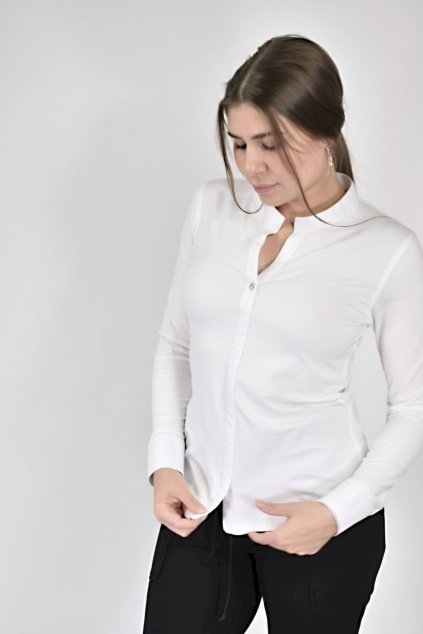 kosile uplet se stojackem bila a