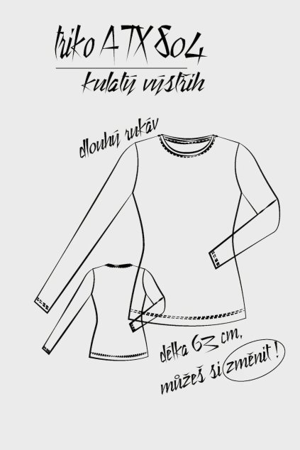 navrhni si TRIKO nákresy šedá 09 result