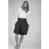 ČERNÁ PŮLKOLOVÁ MINI SUKNĚ S KAPSAMI