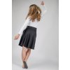 ČERNÁ PŮLKOLOVÁ MINI SUKNĚ S KAPSAMI