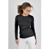 cerne damske basic triko s dlouhym rukavem d