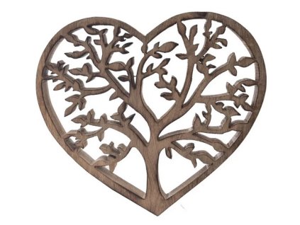 Strom života mango srdce 25x2,5x23 cm